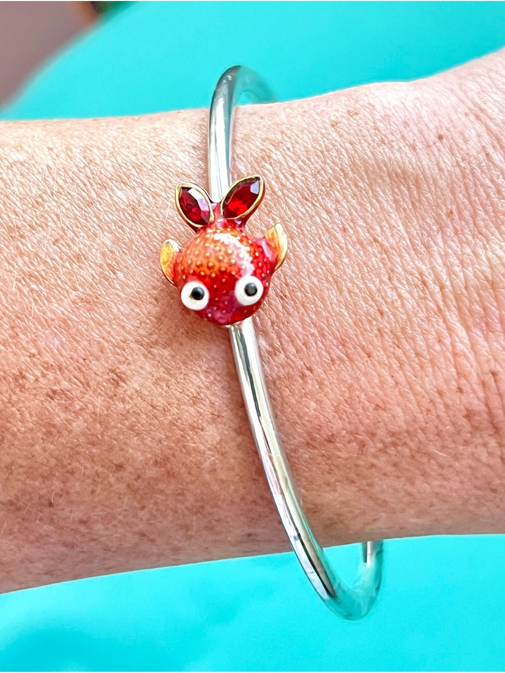 Brighton Marine Marvels Enamel Goldfish Bangle
